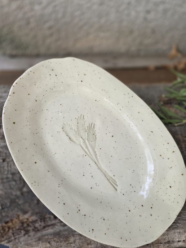 20260826_185025 Keramični pladenj z odtisom pšenice